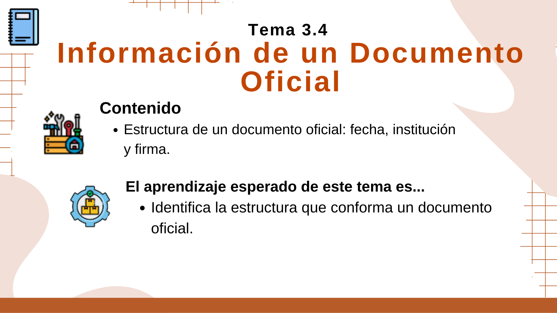 Tema 3.4 Información de un documento oficial